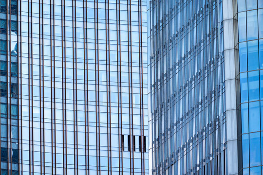 Architecture details Modern Building Glass facade Business background