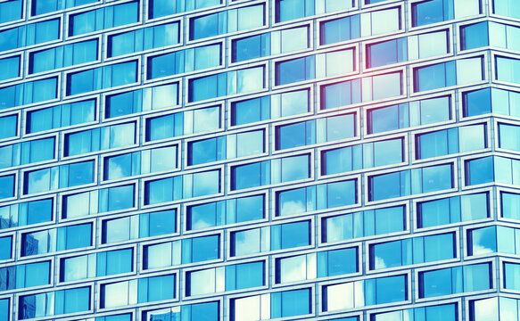 Architecture details Modern Building Glass facade Business background