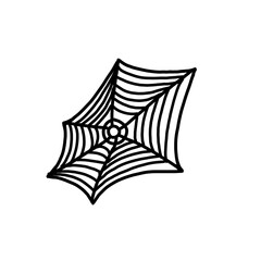 vector illustration of a spider web for halloween © tntrm