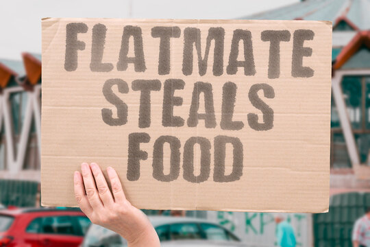 "Flatmate steals food" Mystery thieves nibble cheese, chocolate, and leftovers, sparking labeling wars, cameras. FLATMATE. STEALS. FOOD. FRIDGE. HOUSEMATES.