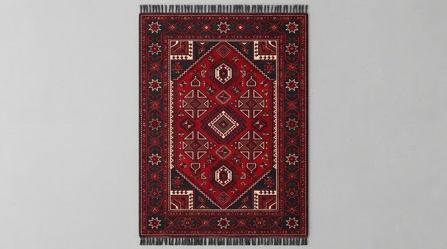 Traditional oriental persian style rug