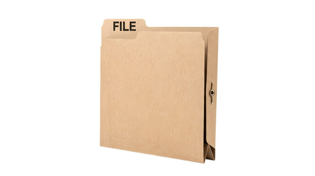 Brown manila file folder.