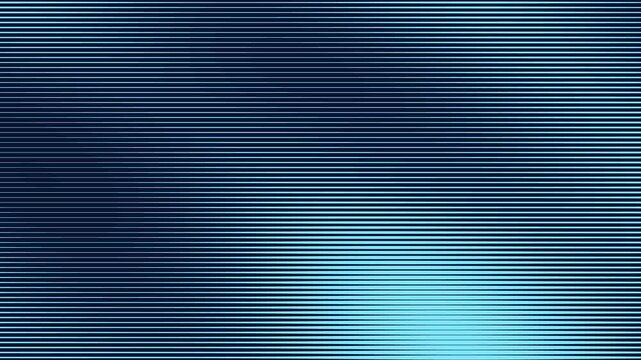 Horizontal lines swelling and thinning like a moving engraved halftone in cyan