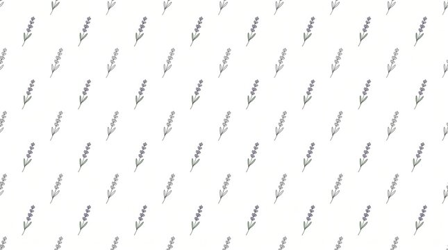 Seamless lavender pattern vector illustration background design