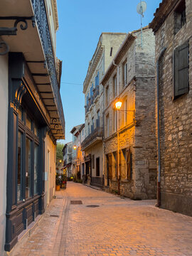 Picturesque Evening Streets of Peyriac-de-Mer, France
