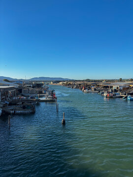 Picturesque View of Oyster Farms in Leucate, France