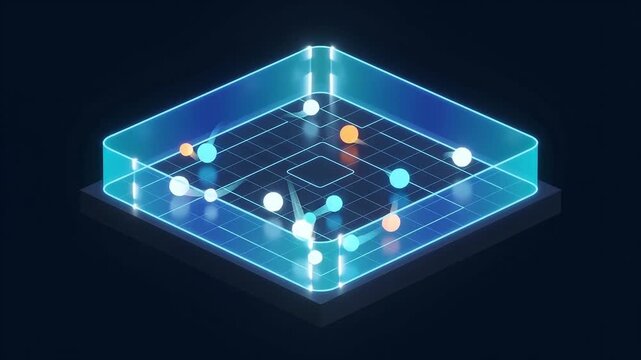 Glowing data spheres contained within a secure glass boundary, symbolizing cloud data sovereignty, regional data localization, RegTech privacy compliance, and localized database infrastructure.
