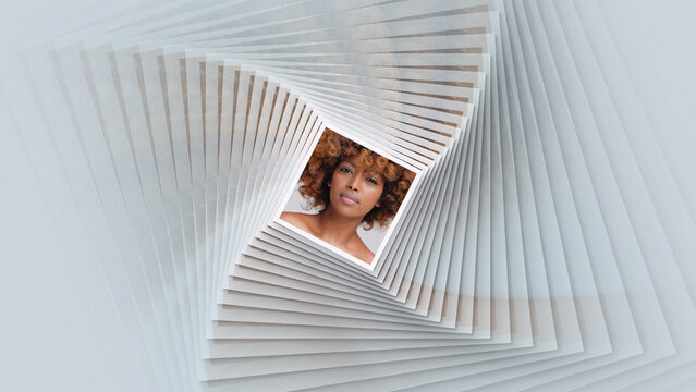 Rotating Photos Tunnel