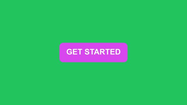 Get started button animation with mouse cursor clicking