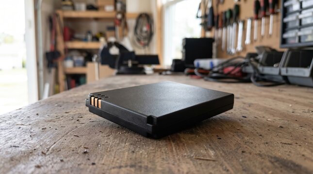 Modern Energy Source on Industrial Workbench