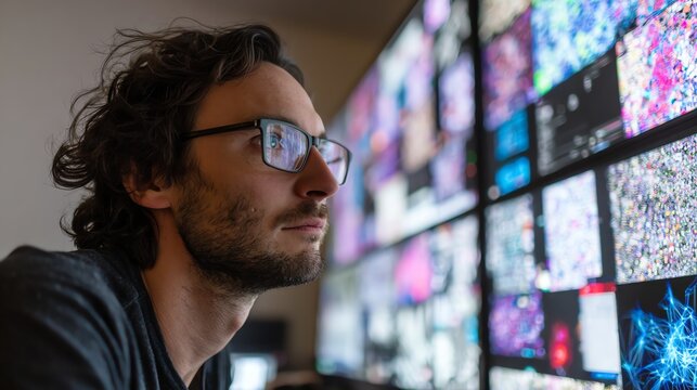 Data scientist building neural network models for image recognition.