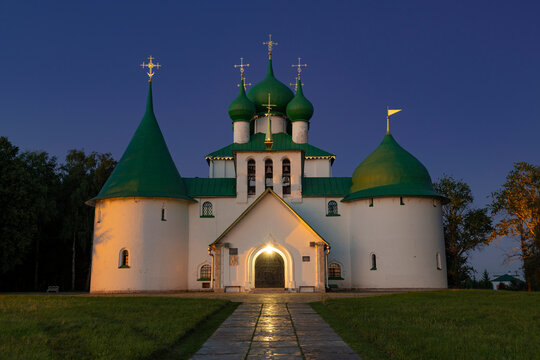 The Church of St. Sergius of Radonezhsky on Kulikovo Field on a July evening. Tula Region