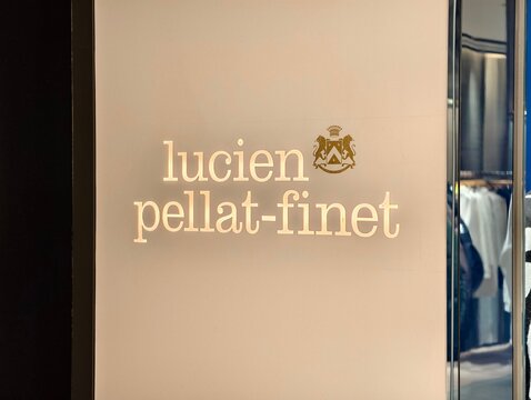 Tokyo, Japan-Jan.26th 2026: lucien pellat-finet brand logo store sign