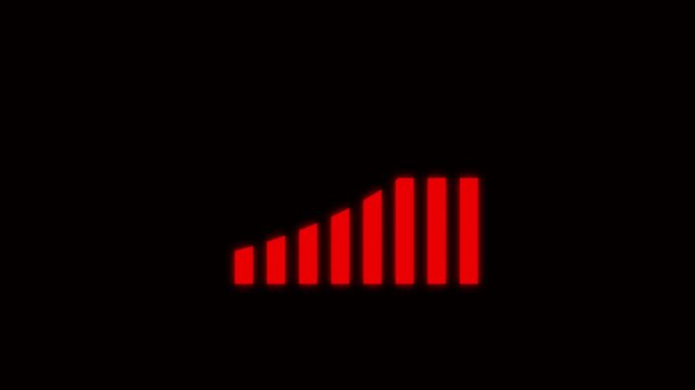 Business growth concept in graph chart animation.  business growth and graph chart icon animation.4k