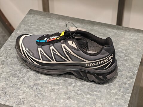 Tokyo, Japan-Jan.26th 2026: SALOMON brand sneaker shoe in store