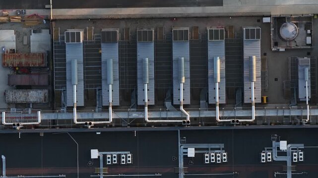 Aerial view of hyperscale data center in Bracknell United Kingdom