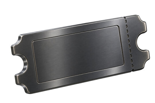 Blank gunmetal coupon with perforated edge