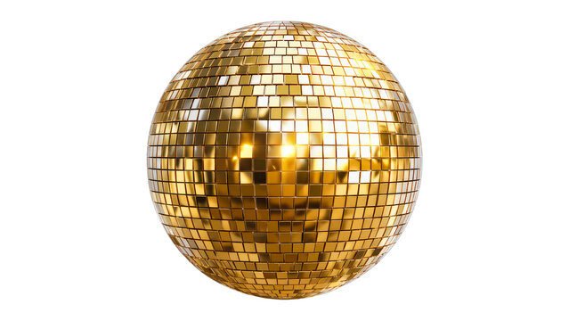 golden disco ball