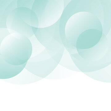 Soft Teal Gradient  Circles Background