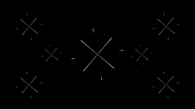 circle blast explosion flat motion graphics circle burst cartoon firework line shape flat vector random explosion.vector abstract pop up effect loop 4k black screen background