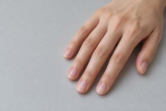 natural nails with cuticle oil shine for hand and nail care
