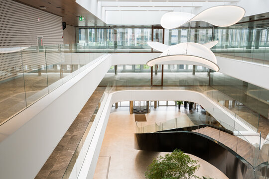 Office Building With Modern Interior Design