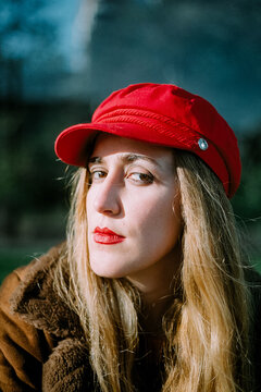 Woman In Red Cap