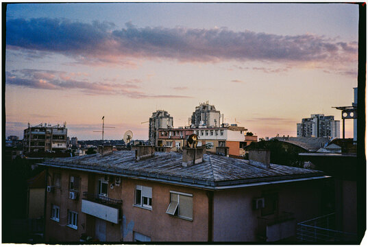Belgrade Rooftops at Dusk