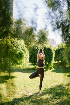 Mature Woman Enjoying a Peaceful Moment of Meditation