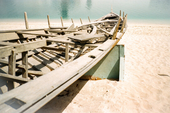 Boat in Beach in Abu Dhabi