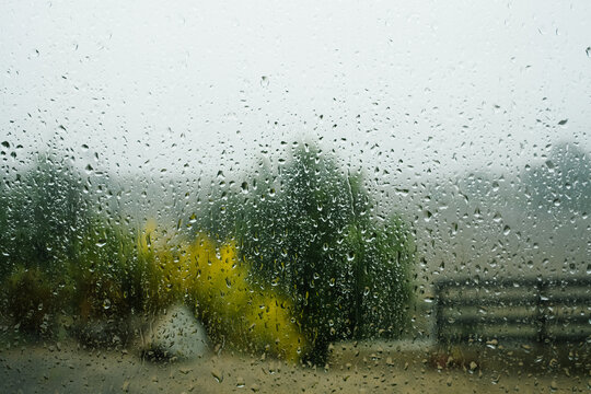 Raindrops on Window View