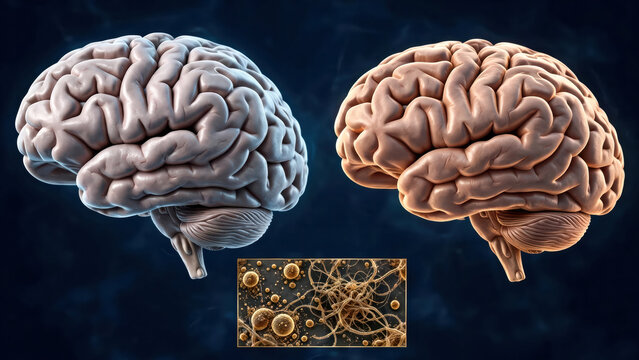 Alzheimer Disease With Brain Atrophy and Hippocampal Shrinkage