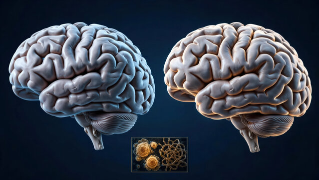 Alzheimer Disease With Brain Atrophy and Hippocampal Shrinkage