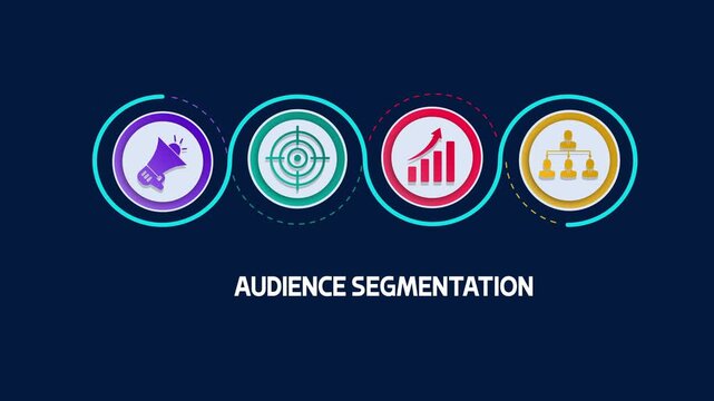 Consumer market research and targeting plan, Target audience data analysis symbol, Business analytics chart graph, Enterprise leadership management team structure.