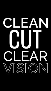 Vertical Clean Bold Title