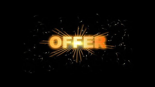 Abstract Golden Sparkler Festive Offer Cinematic Burst Seamless Loo...