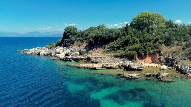 Bataria Beach (often spelled Bataria or Battaria) is a highly praised pebble beach located in Kassiopi on the northeastern coast of the island of Corfu, Greece