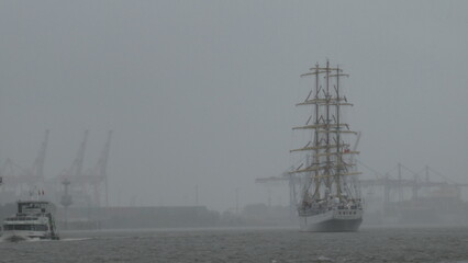 sailing boat in the mist © Ulrich