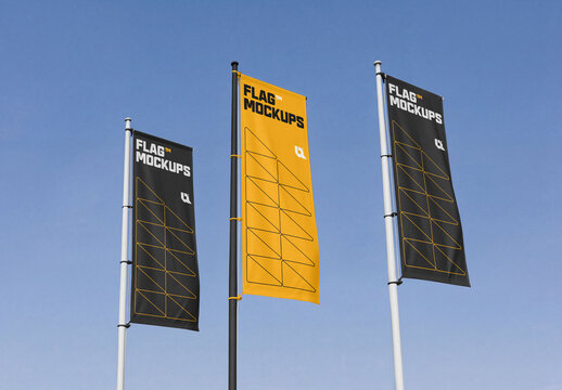 Three Flags Mockup