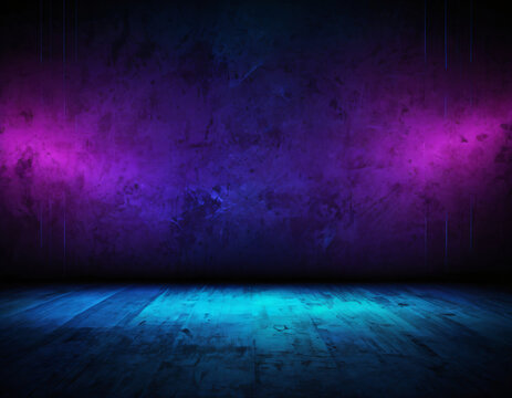 Blank digital asset background featuring abstract cyber neon structure