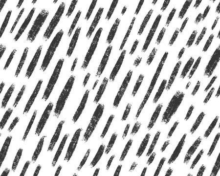 Abstract seamless pattern with gray pencil strokes, hand-drawn black and white texture