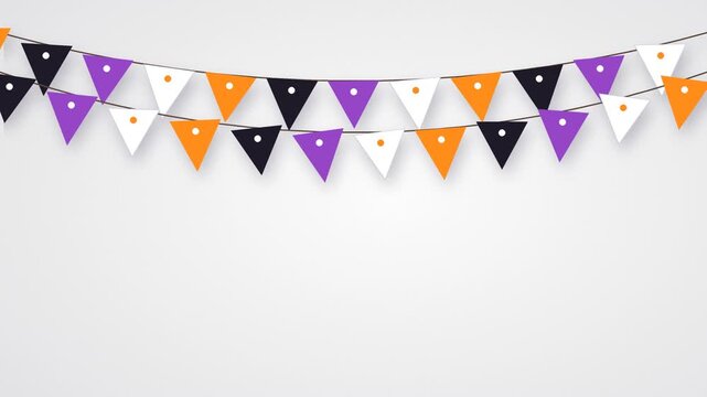 Bunting flags hanging across the upper frame.