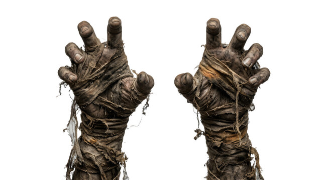 Close-up of two hands with dried herbs or spices making peace sign gesture