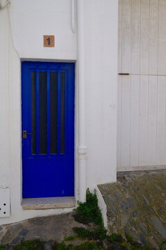 Architectural Door with Distinctive Design, Color and Decorative Details