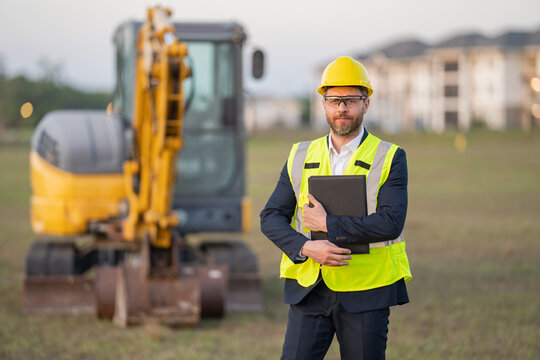 Engineer, construction manager or supervisor at a construction.