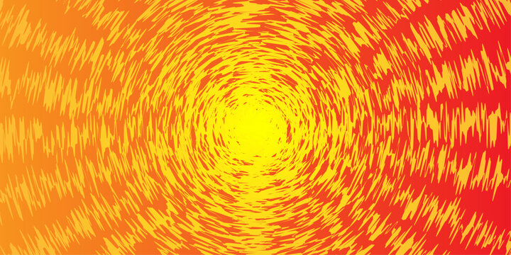 Radial Burst of Warmth An abstract explosion of radiant energy, transitioning from a vibrant yellow core to a fiery orange periphery, evoking a sense of intense heat and dynamic movement.