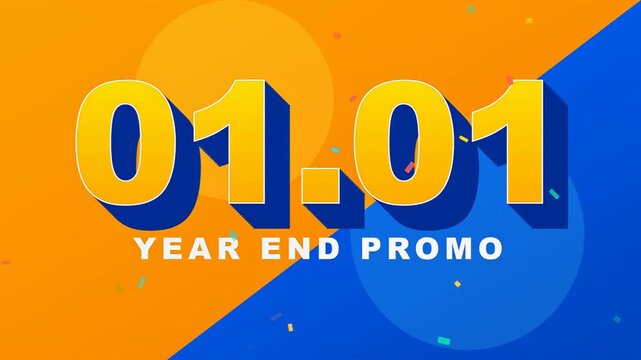 Bold 01.01 Sale Promotion Animation for Online Shopping Events