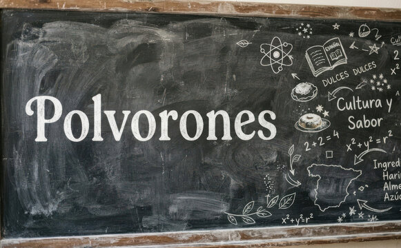 Polvorones Cultura y Sabor pizarra postre espanol tradicional reposterias receta dulce casero