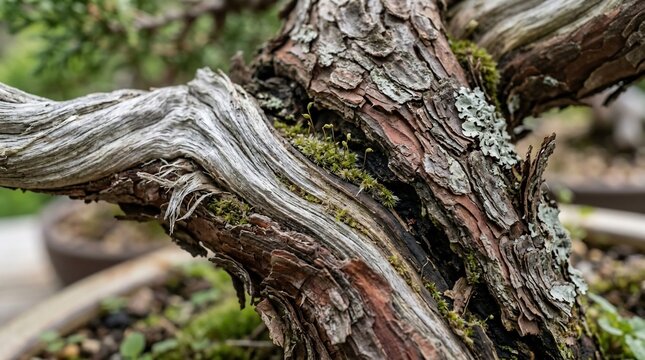 Bonsai trunk texture