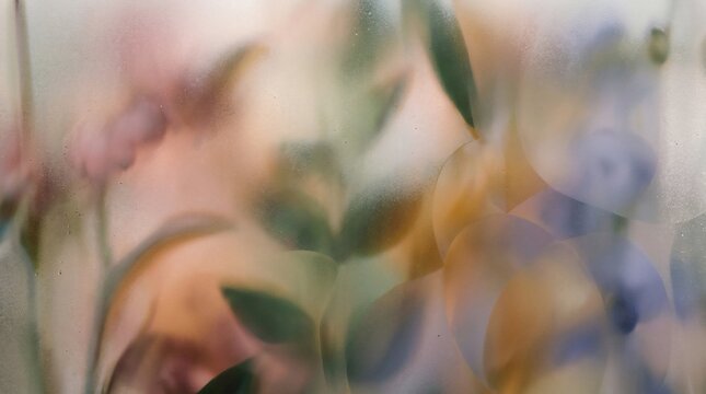 Blurred floral background